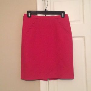 LOFT pink pencil skirt